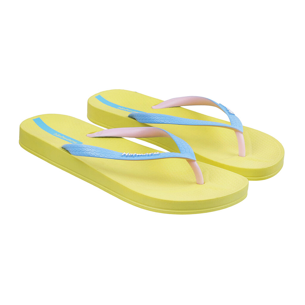 yellow flip flops chappals