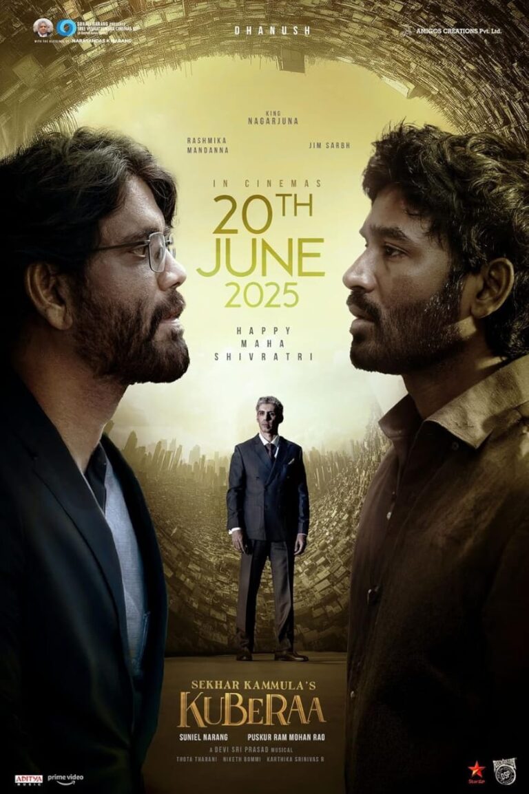 kuberaa film poster for hindi and telugu and tamil
