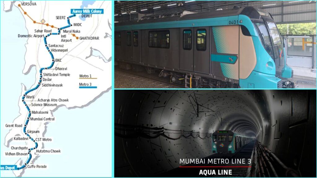 MUMBAI METRO 3 AND MUMBAI TICKET SERVICES FOR PUBLIC TRANSPORT
