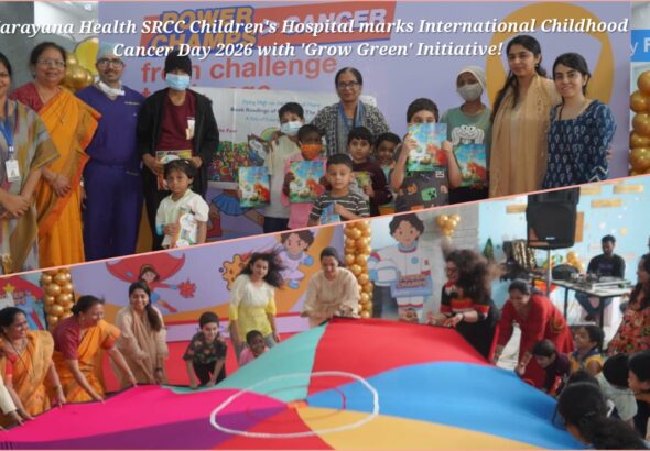 Narayana Health SRCC Marks International Childhood Cancer Day 2026 with "Grow Green" Initiative