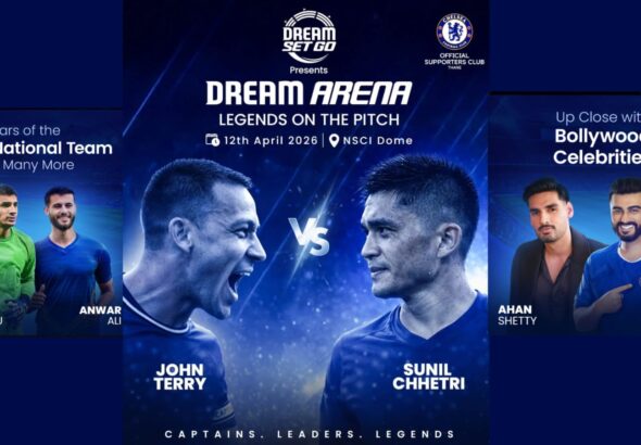 Dream Arena Football match john terry vs sunil chhetri in mumbai