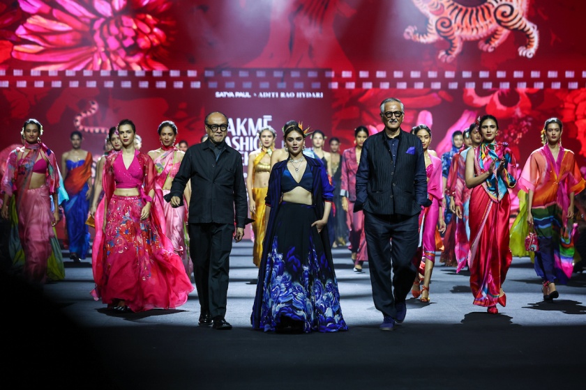 SATYA PAUL X ADITI RAO HYADRI AT THE LAKME FASHION WEEK X FDCI MARCH 2026 SHOWING
