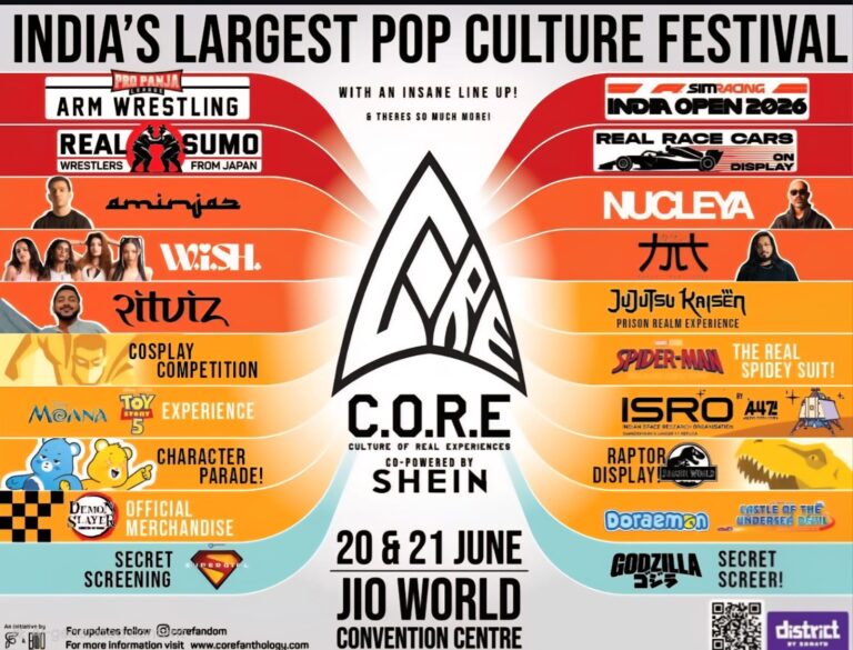 india's largest pop culture festival CORE
