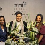 Fashion icon Manish Malhotra interacting with design students at NIF Global Borivali campus in Mumbai