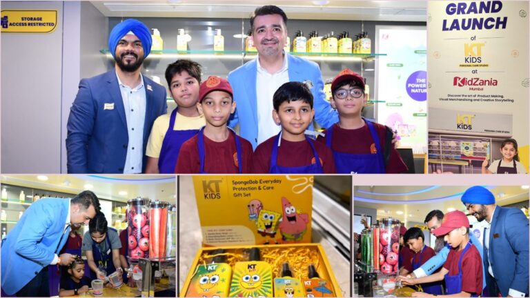 KT Kids clinically tested personal care products range at KidZania Mumbai