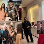 Dr. Alka Nishar Devangi Nishar Parekh with Dia Mirza and Rocky S at Aza Fashion Magazine cover unveiling