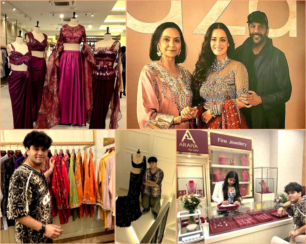 dr alka nishar and devangi nishar parekh founders of aza fashion at new store launch in santacruz west