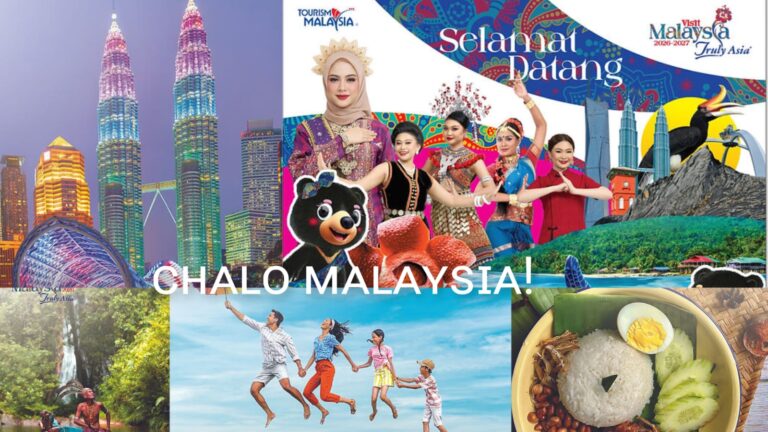 CHALO MALAYSIA Tourism Malaysia campaign on Mumbai Metro Line 1 promoting Malaysia travel