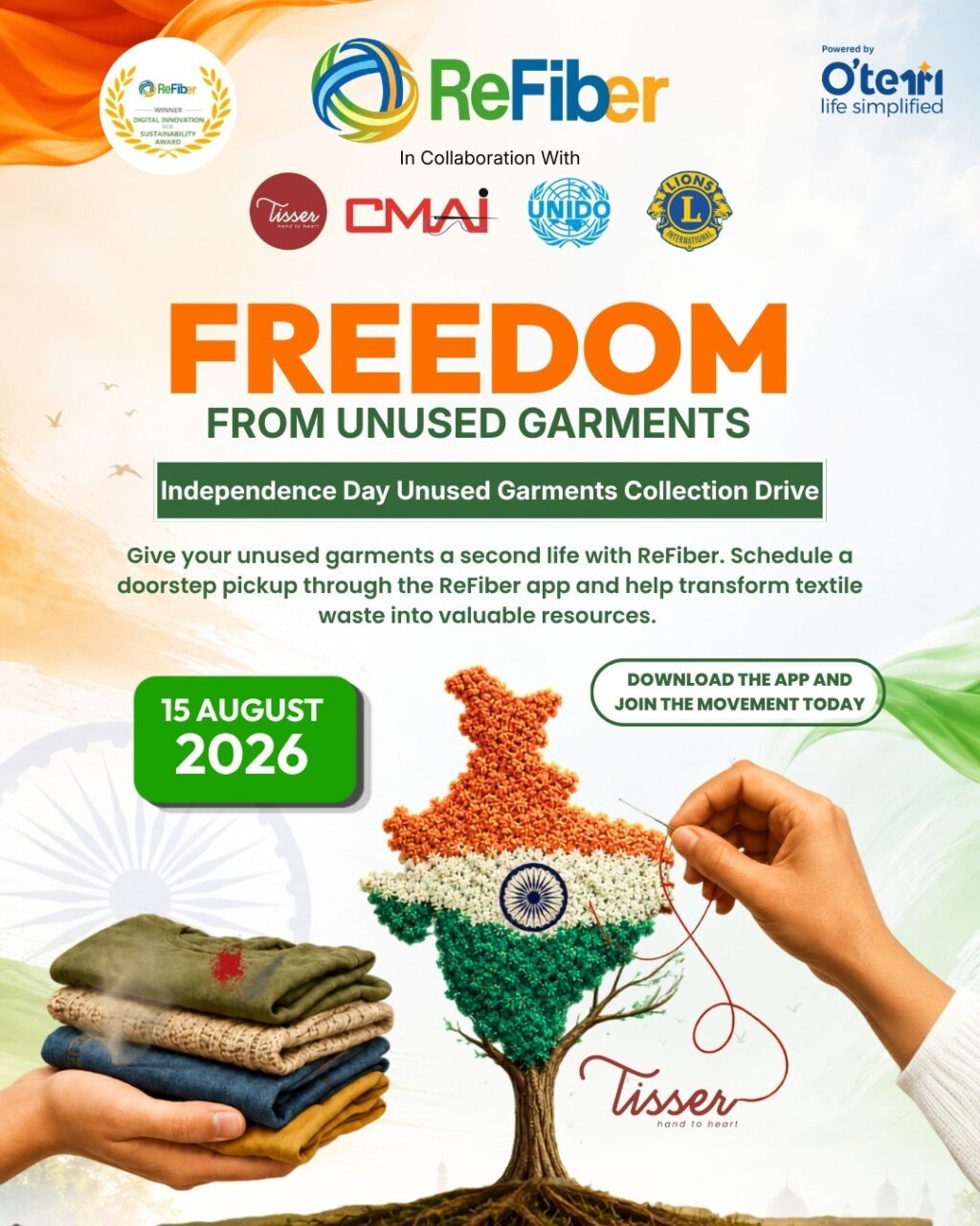 ReFiber Declares 'Freedom From Unused Garments' This Independence Day