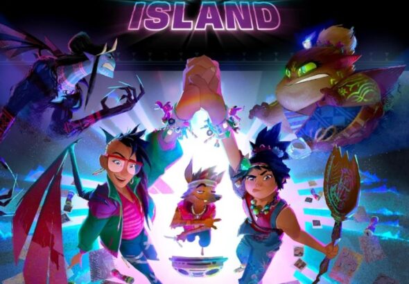 Forgotten Island 2026 DreamWorks movie poster featuring Jo Raissa and Raww (1)