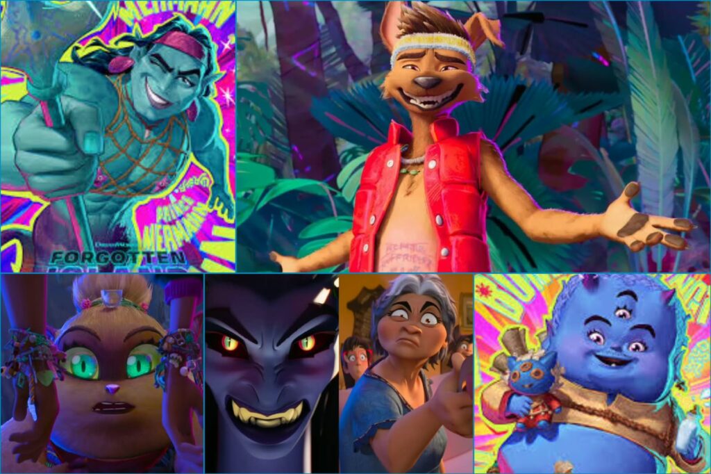 Raww and mythical creatures from Forgotten Island DreamWorks