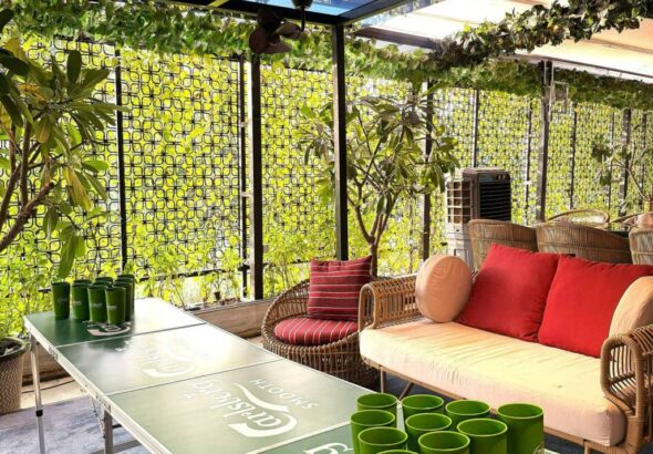 The Tiffin Terrace at ICONIQA hosts showdown with the Mumbai Beer Pong Championship for Oktoberfest